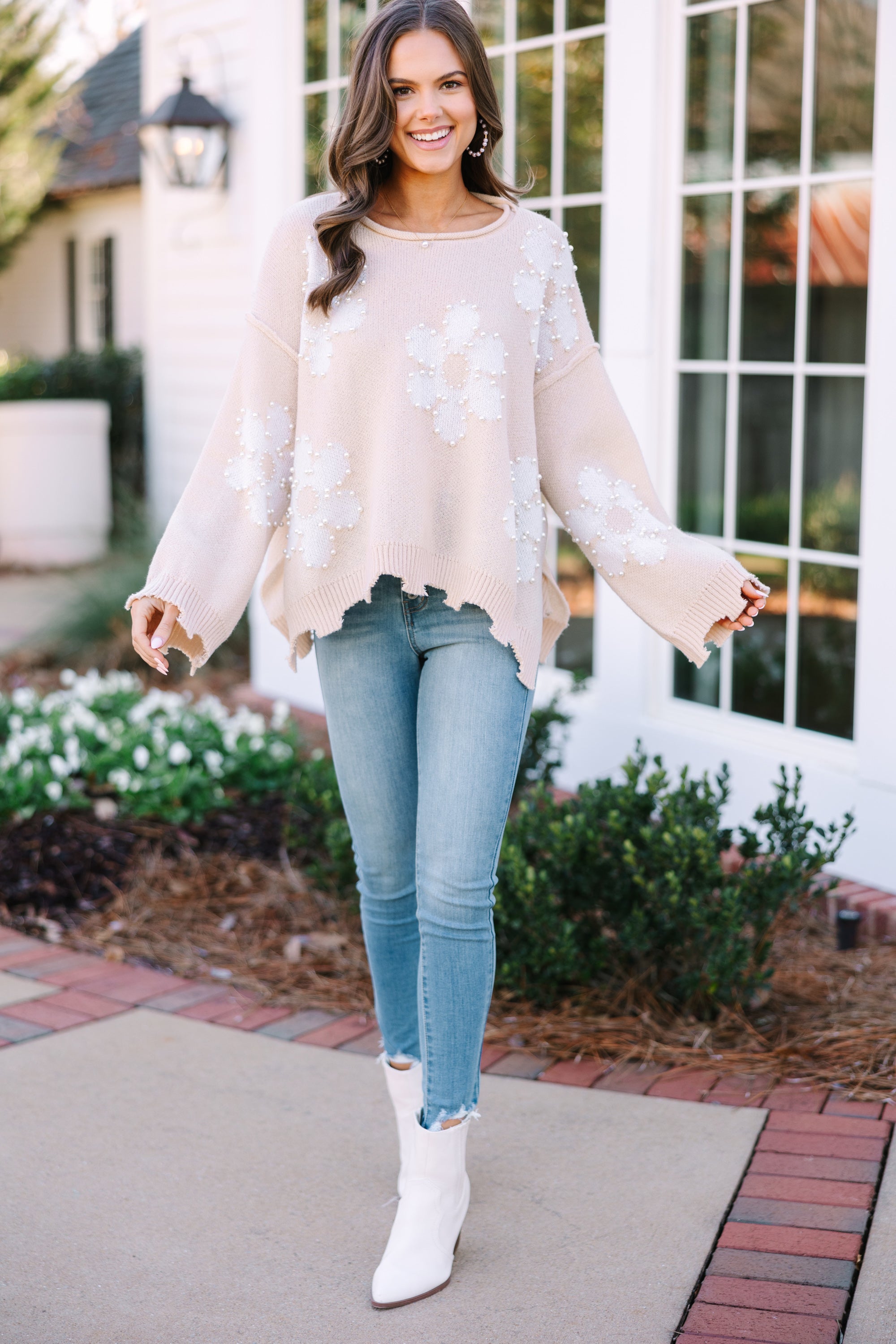 Going Your Way Latte Brown Sweater