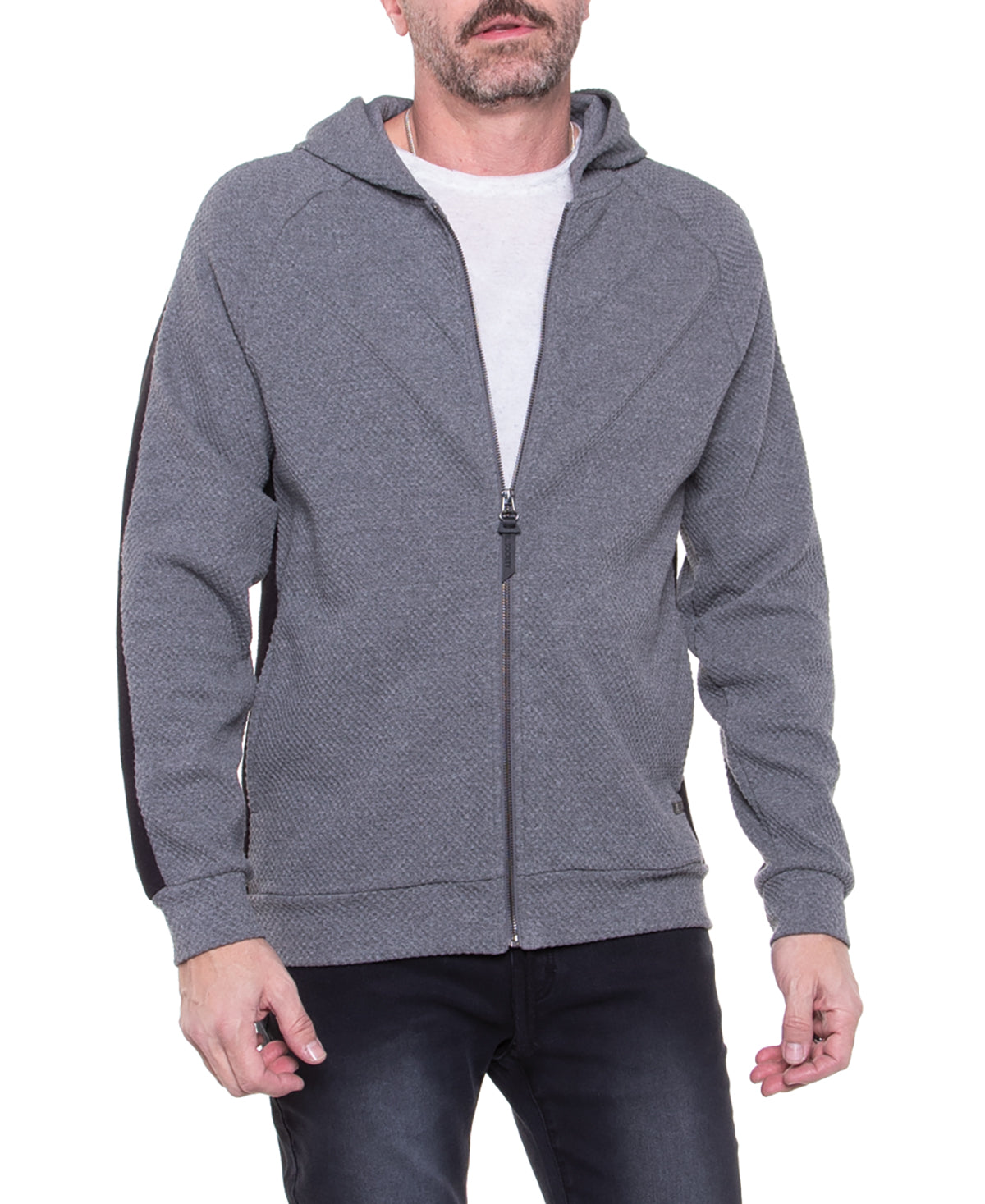 Herschel Waffle Knit Hoodie (Heather Charcoal)