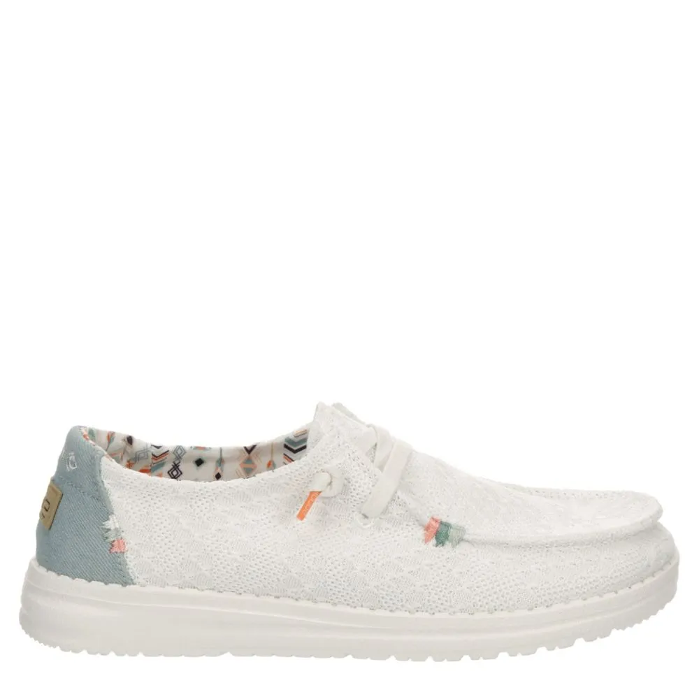 HEYDUDE  WOMENS WENDY BOHO SLIP ON SNEAKER