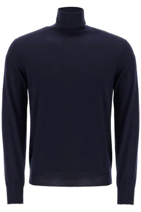 high-neck pullover sweater