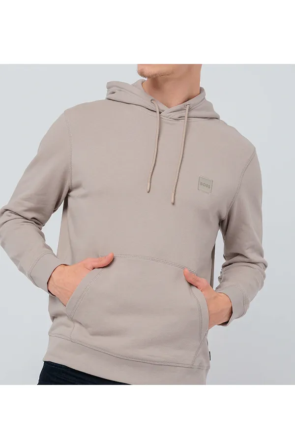 Hugo Boss Patch Wetalk Logo Hoodie Open