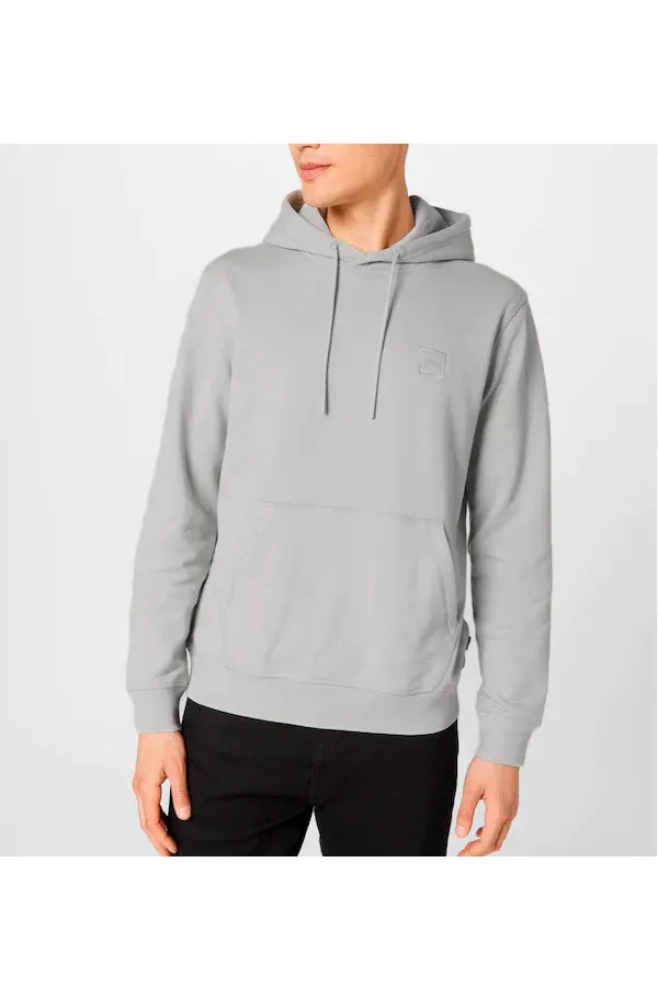 Hugo Boss Patch Wetalk Logo Hoodie Pearly