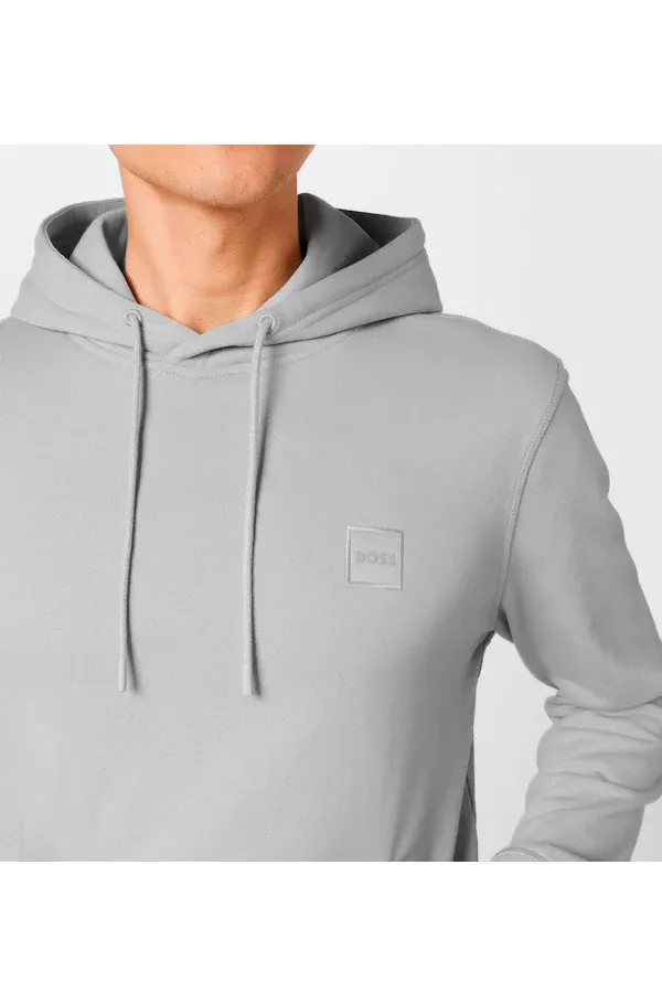 Hugo Boss Patch Wetalk Logo Hoodie Pearly