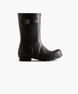 Hunter Mens Original Short Black Boots