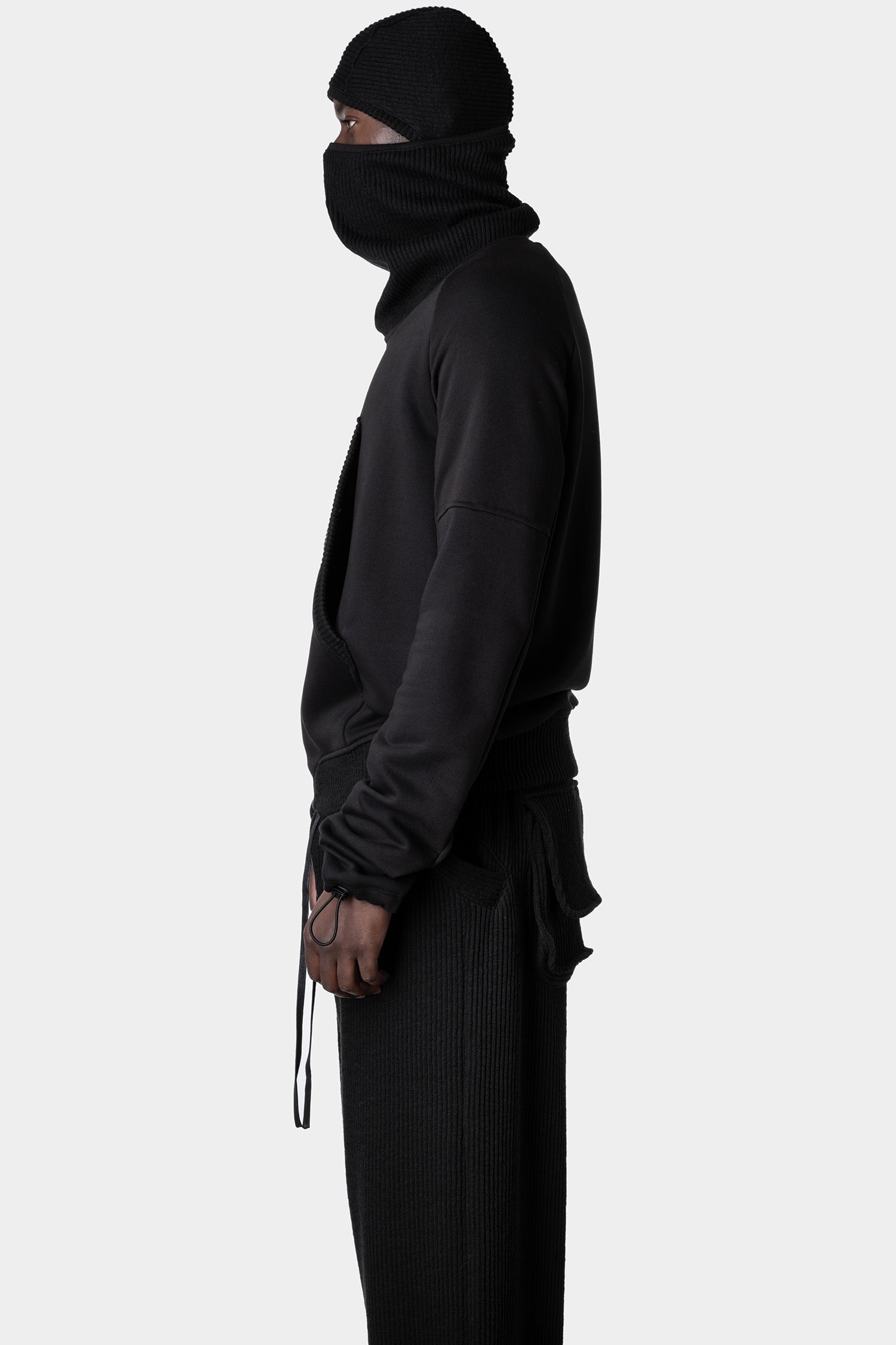 Hybrid balaclava hood sweater