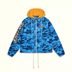 HYDE PARK Find The Zip Coach Jacket (Blue Camo)