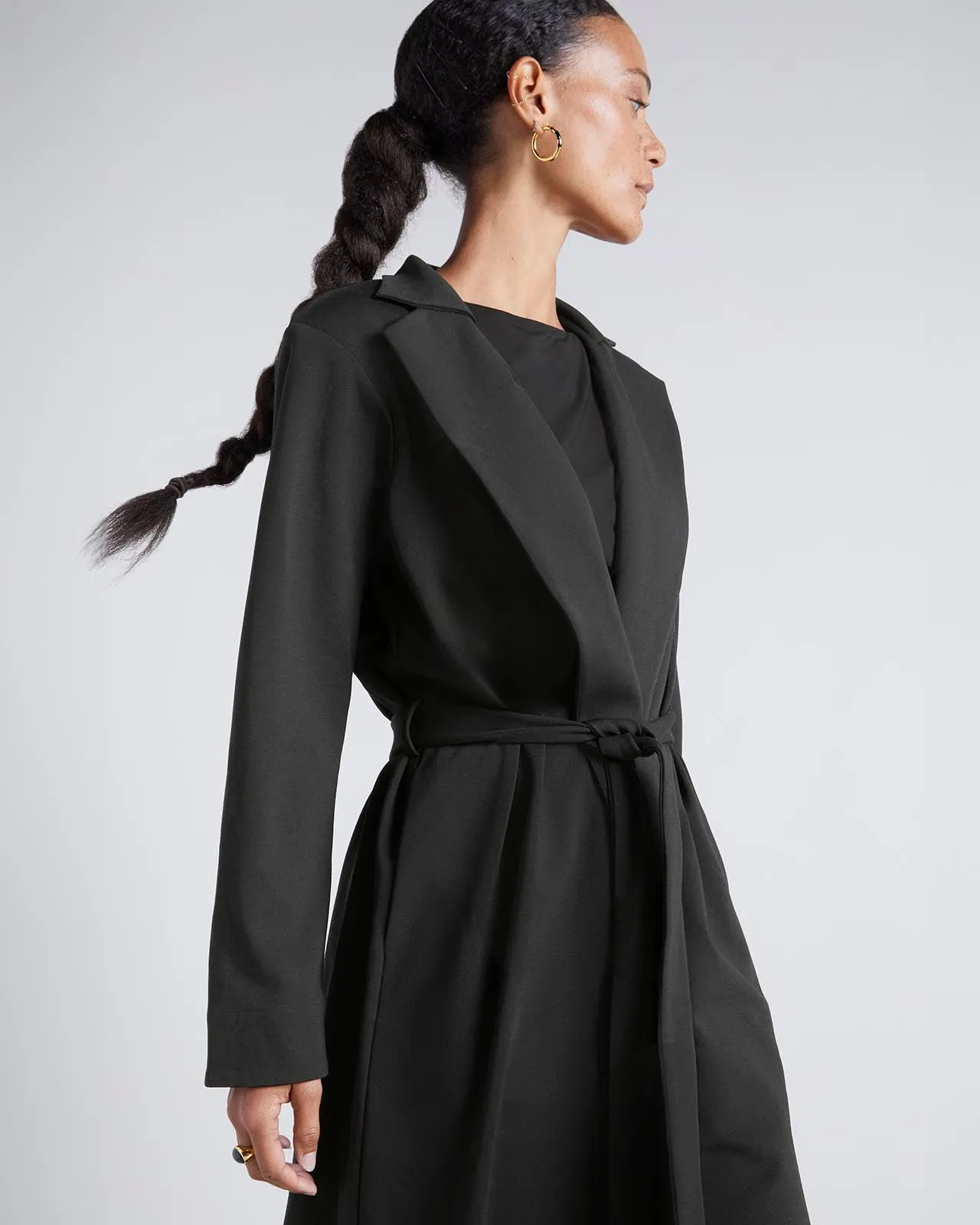 Kate Young x Splendid Wool Blend Wrap Coat