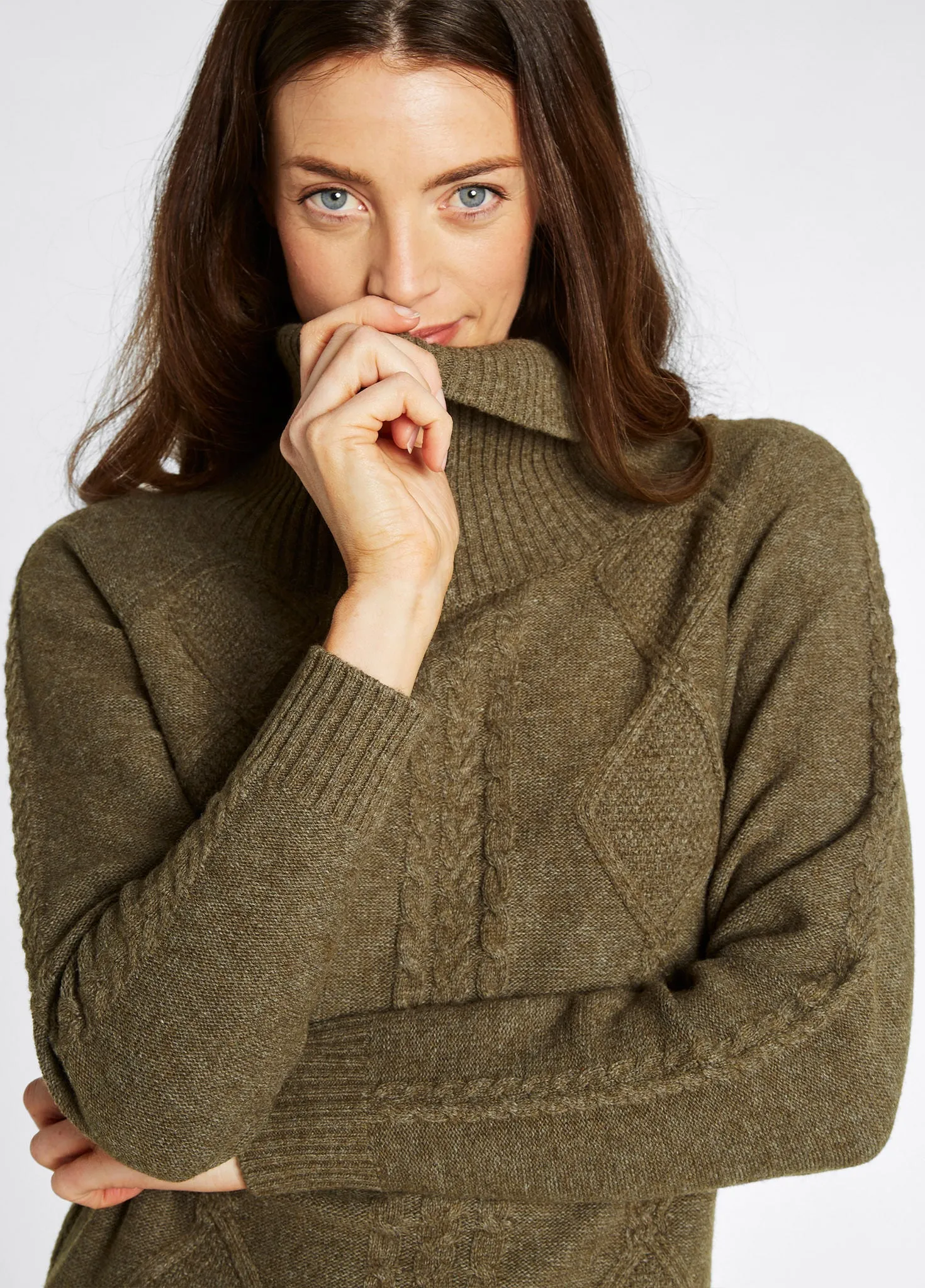 Kirkwood Women’s Chunky Sweater - Dusky Green