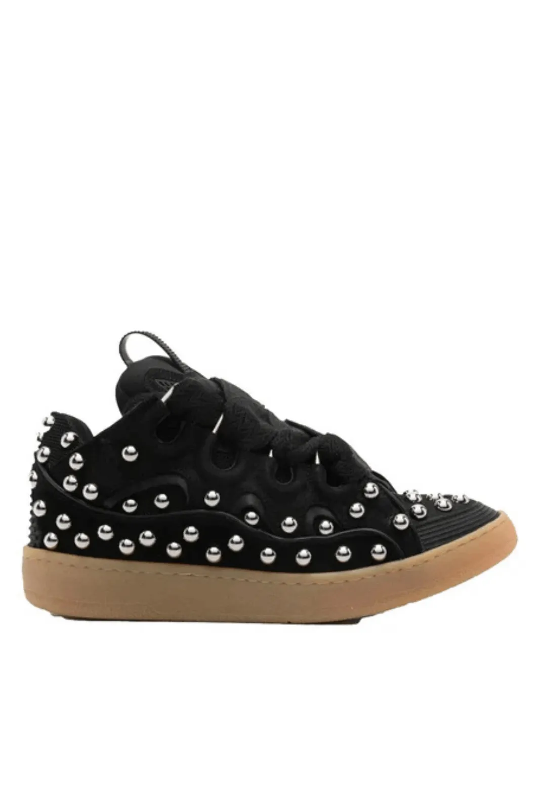 Lanvin Curb  black man Sneakers With Studs