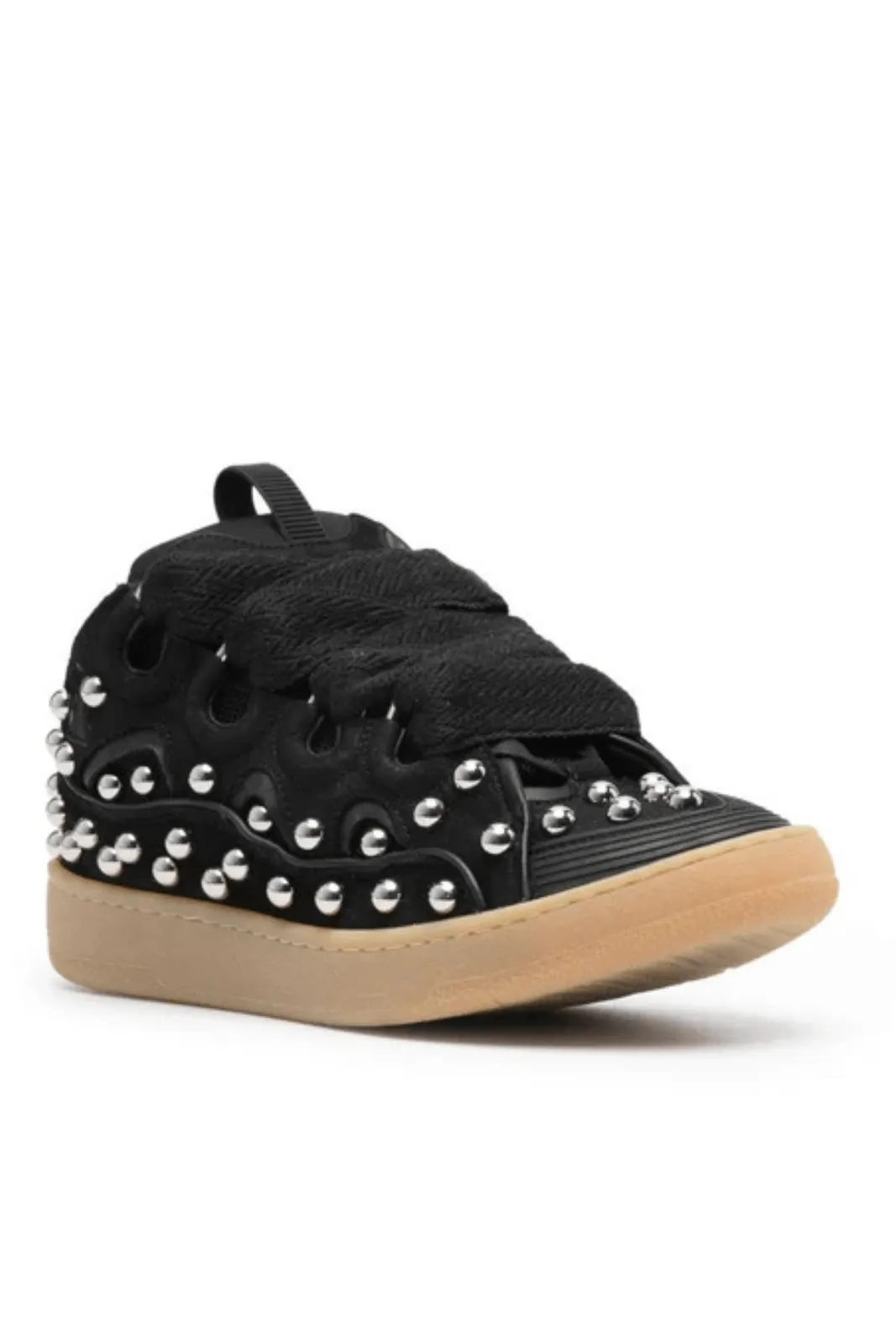 Lanvin Curb  black man Sneakers With Studs