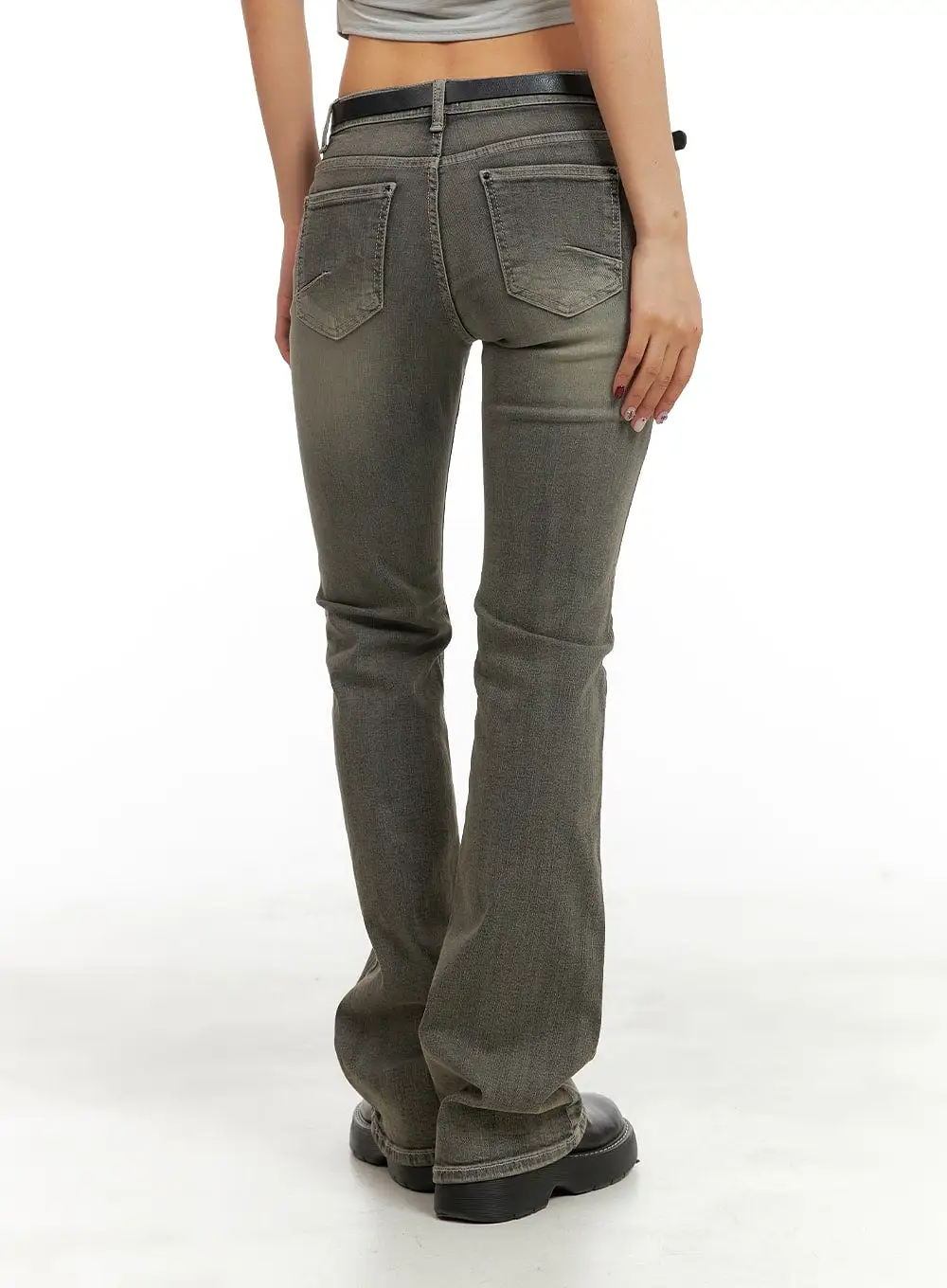 Low Rise Bootcut Jeans CA416