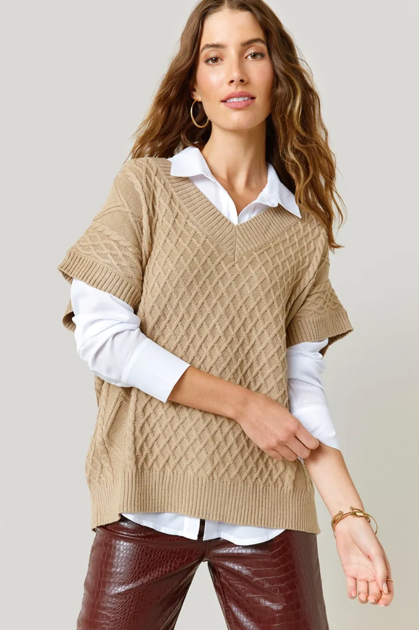 Lucille Cable Sweater Vest