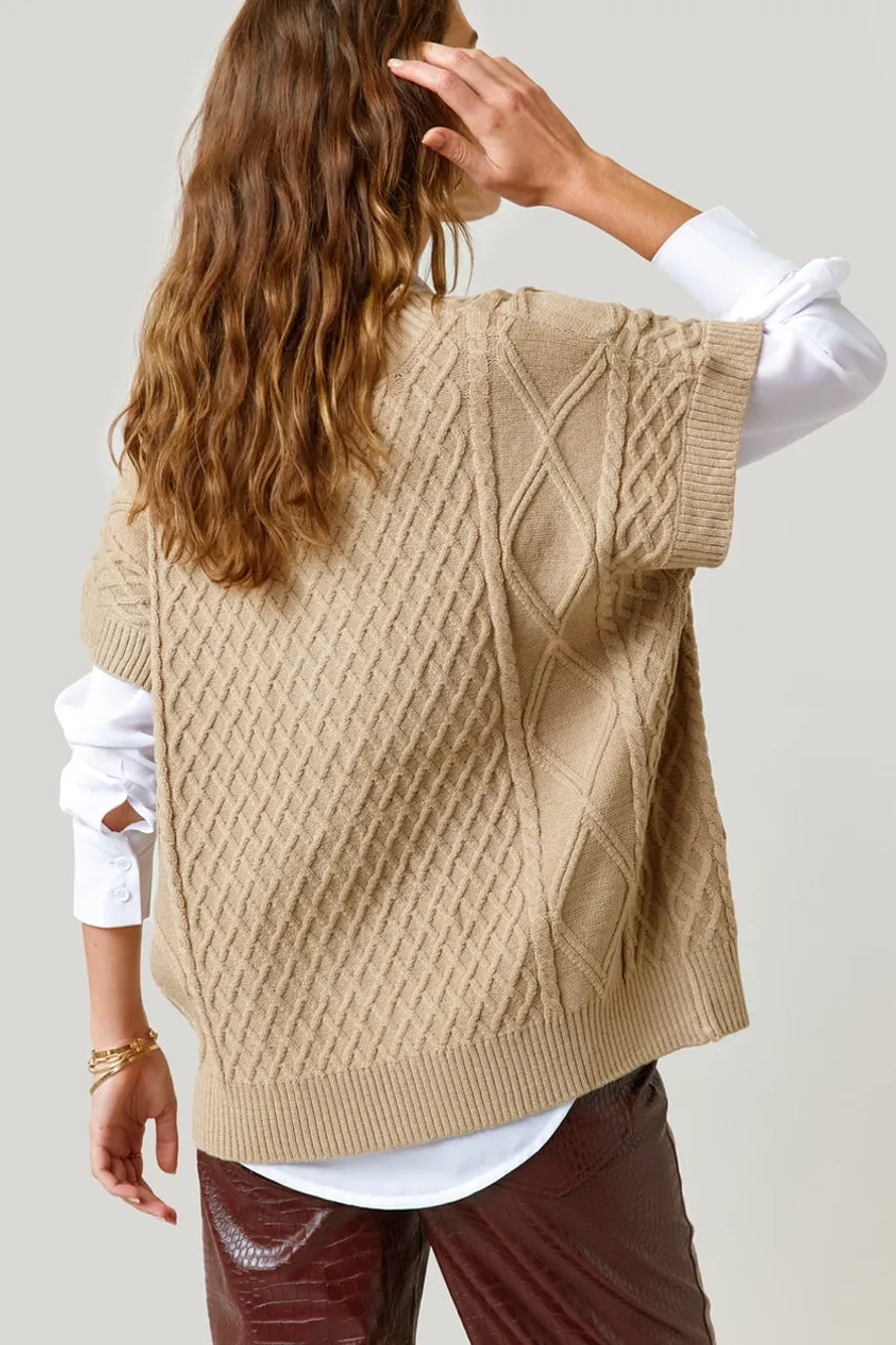 Lucille Cable Sweater Vest