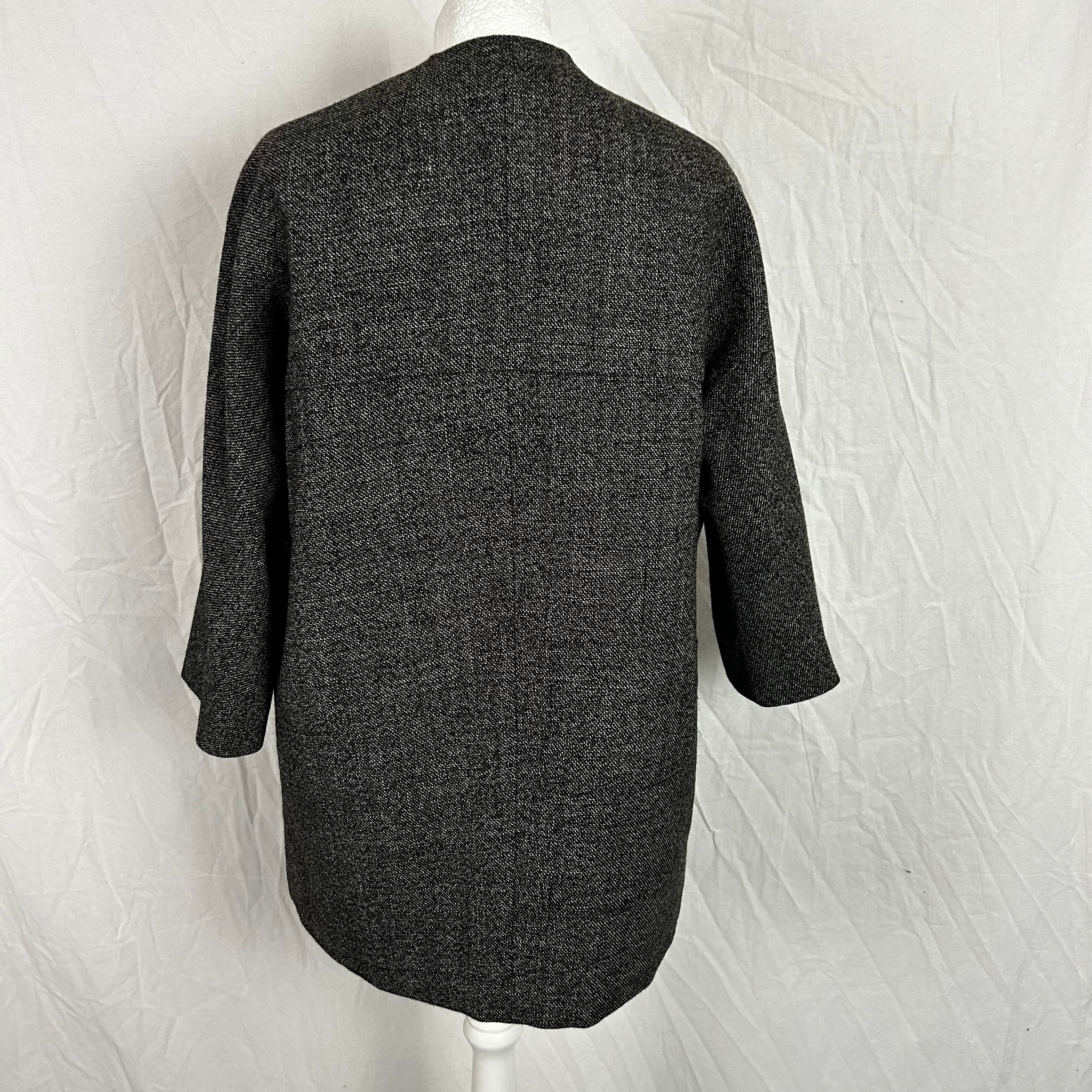 Marni Monochrome Wool Tweed Boxy Jacket XS