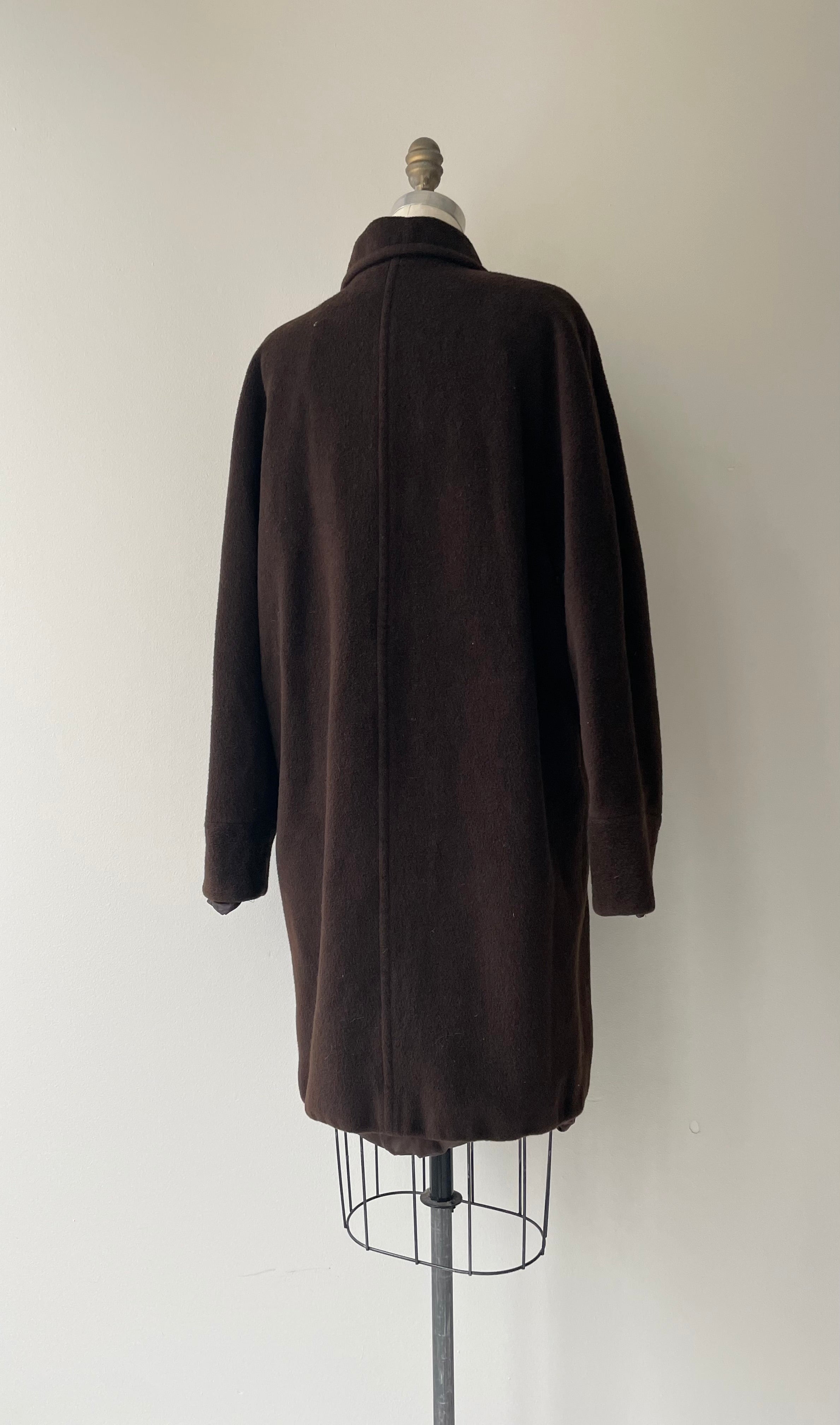 Max Mara Chocolate Wool Coat