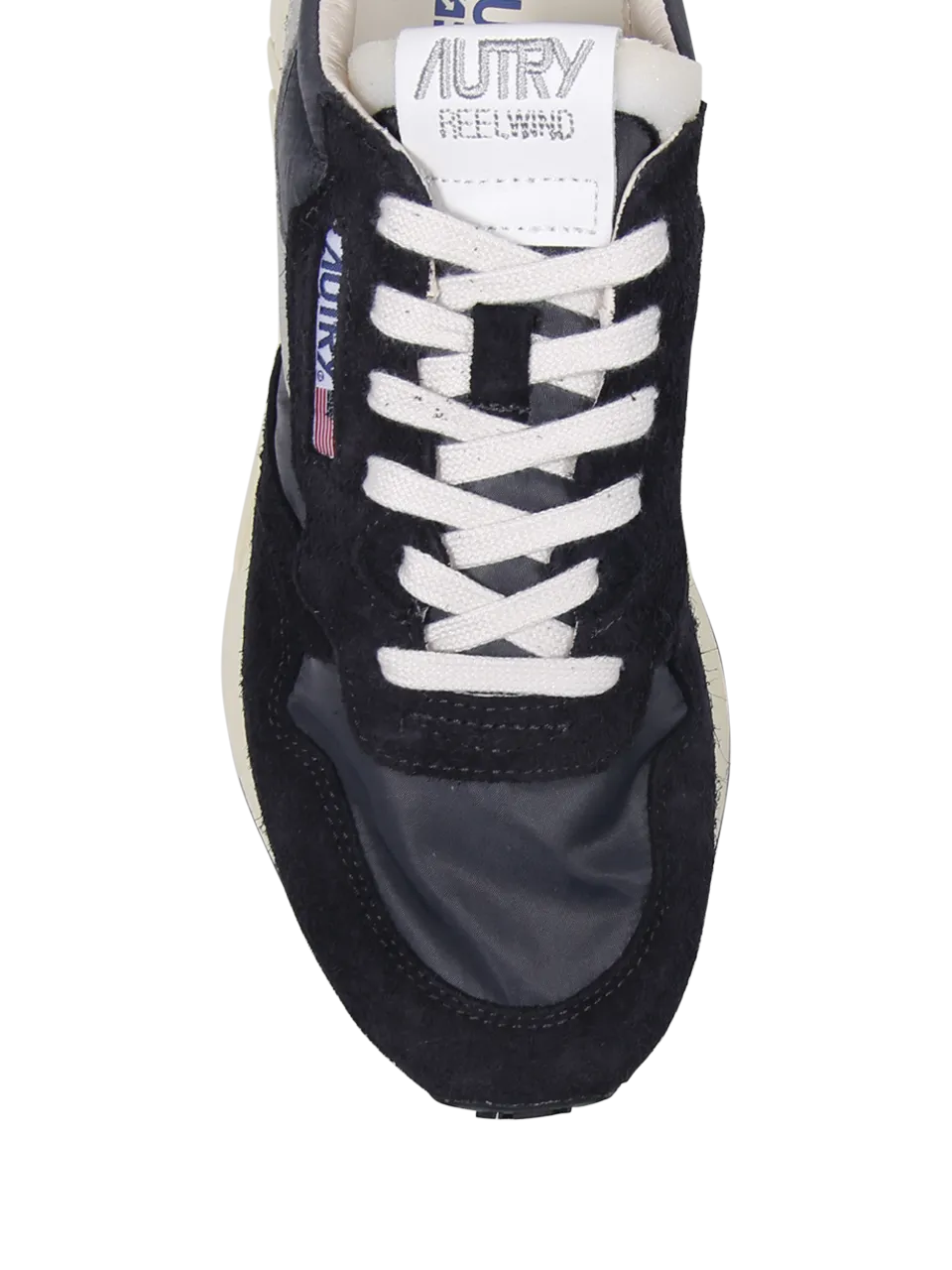 MEN AUTRY BLACK LEATHER REELWIND LOW SNEAKER