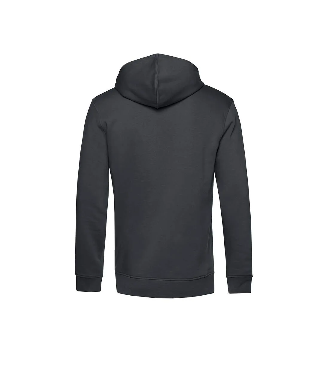 Mens organic hoodie asphalt B&C