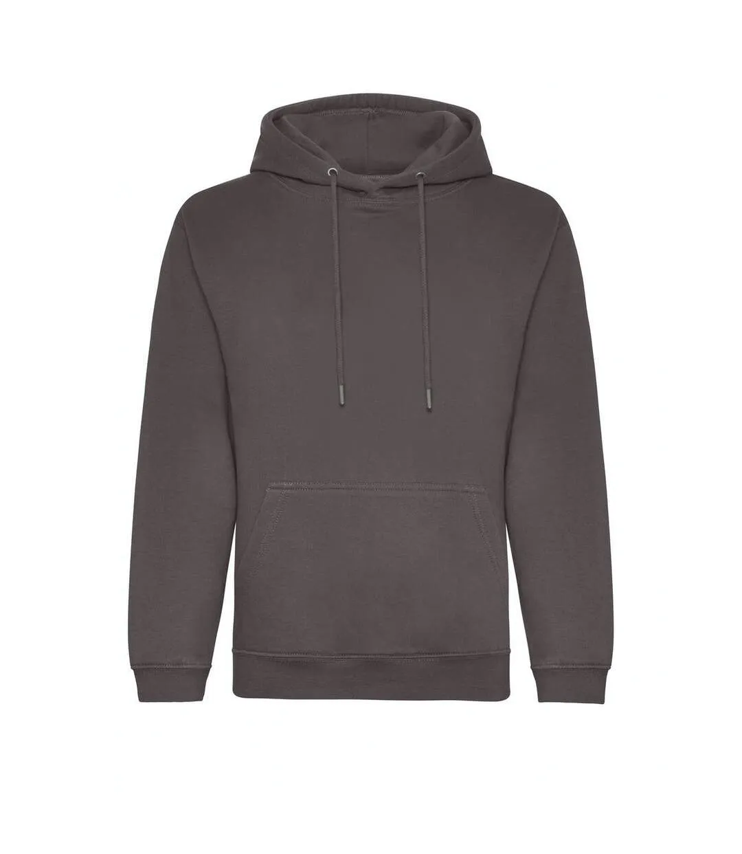 Mens organic hoodie charcoal Awdis