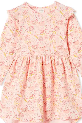 Milky Paisley Dress Blossom Pink