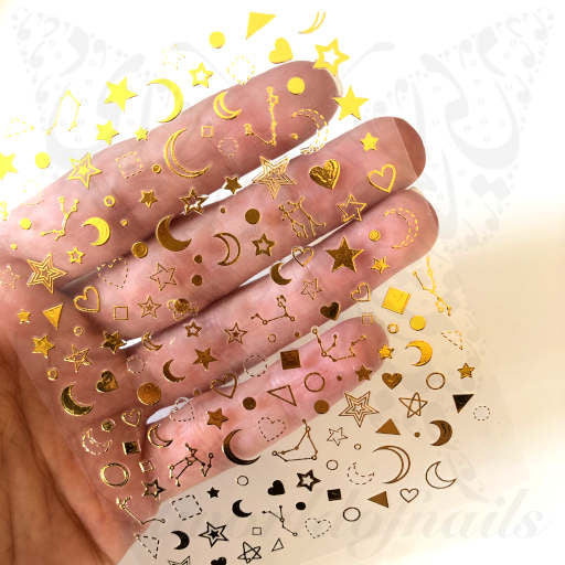 Moon Star Nail Stickers