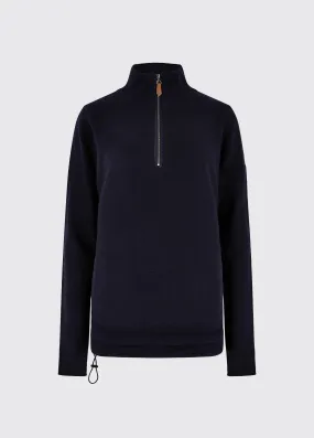 Morrisey Zip Neck Sweater - Navy