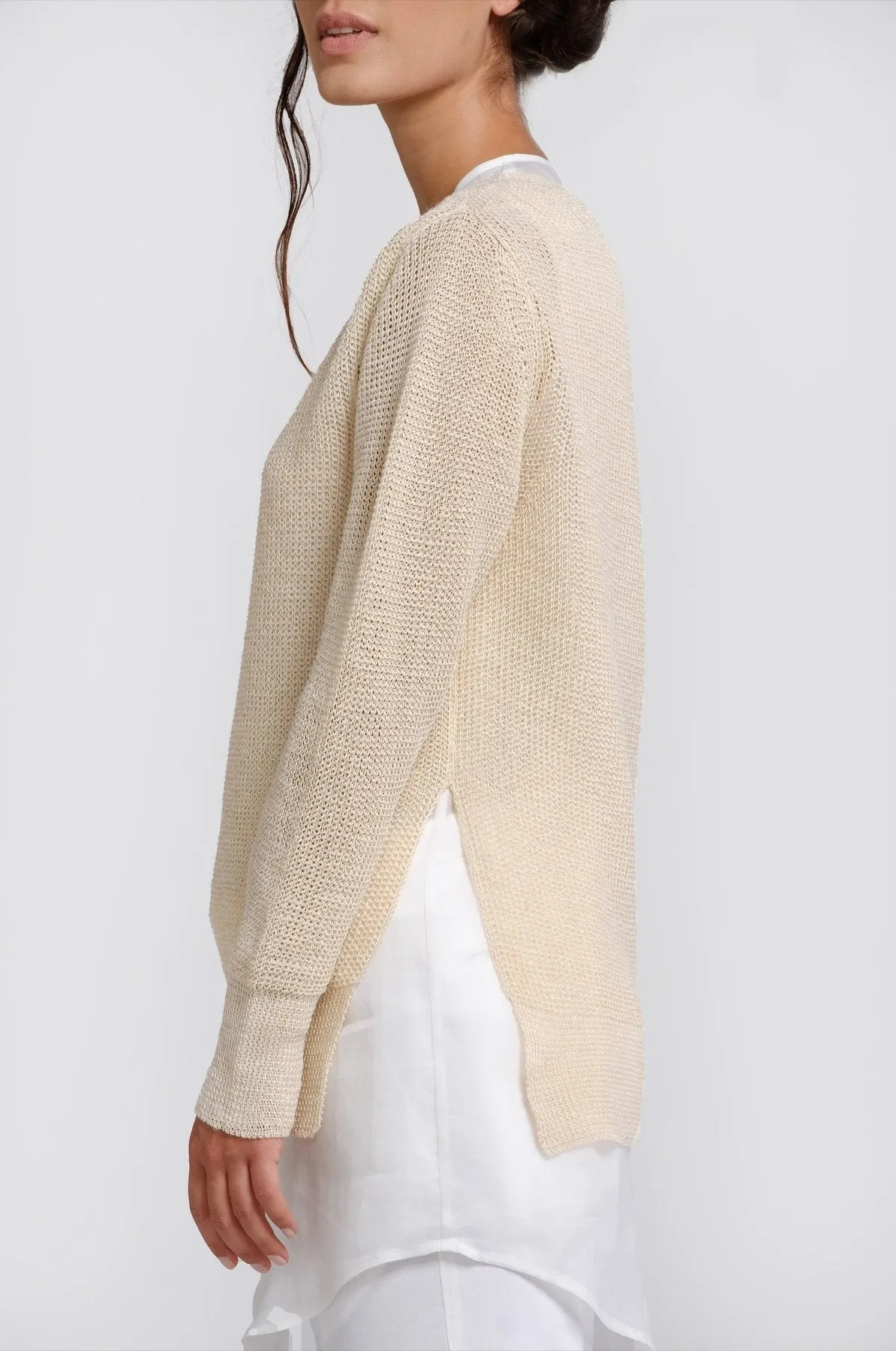 Natural hemp sweater shirt