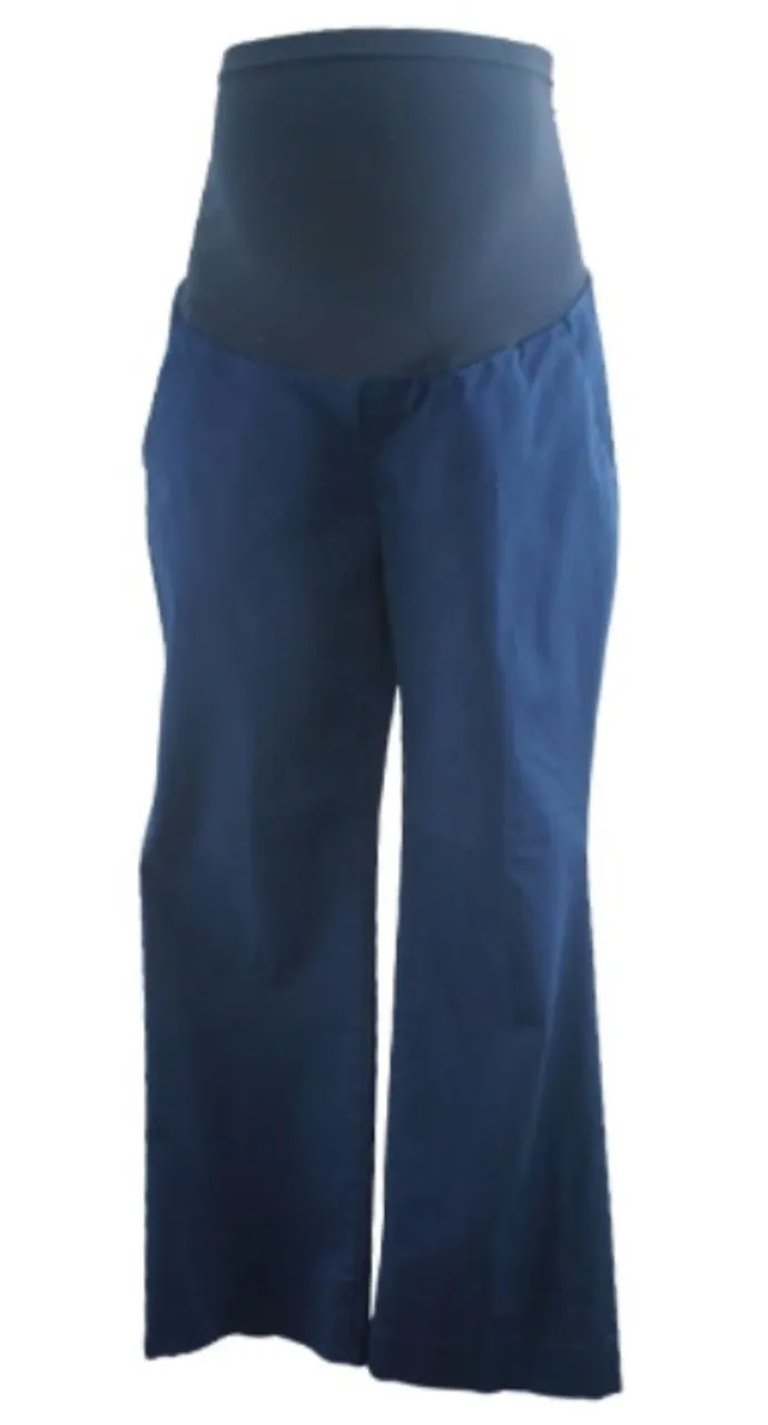 Navy A Pea in the Pod Maternity Full Panel Maternity Career Pants (Like New - Size Small)