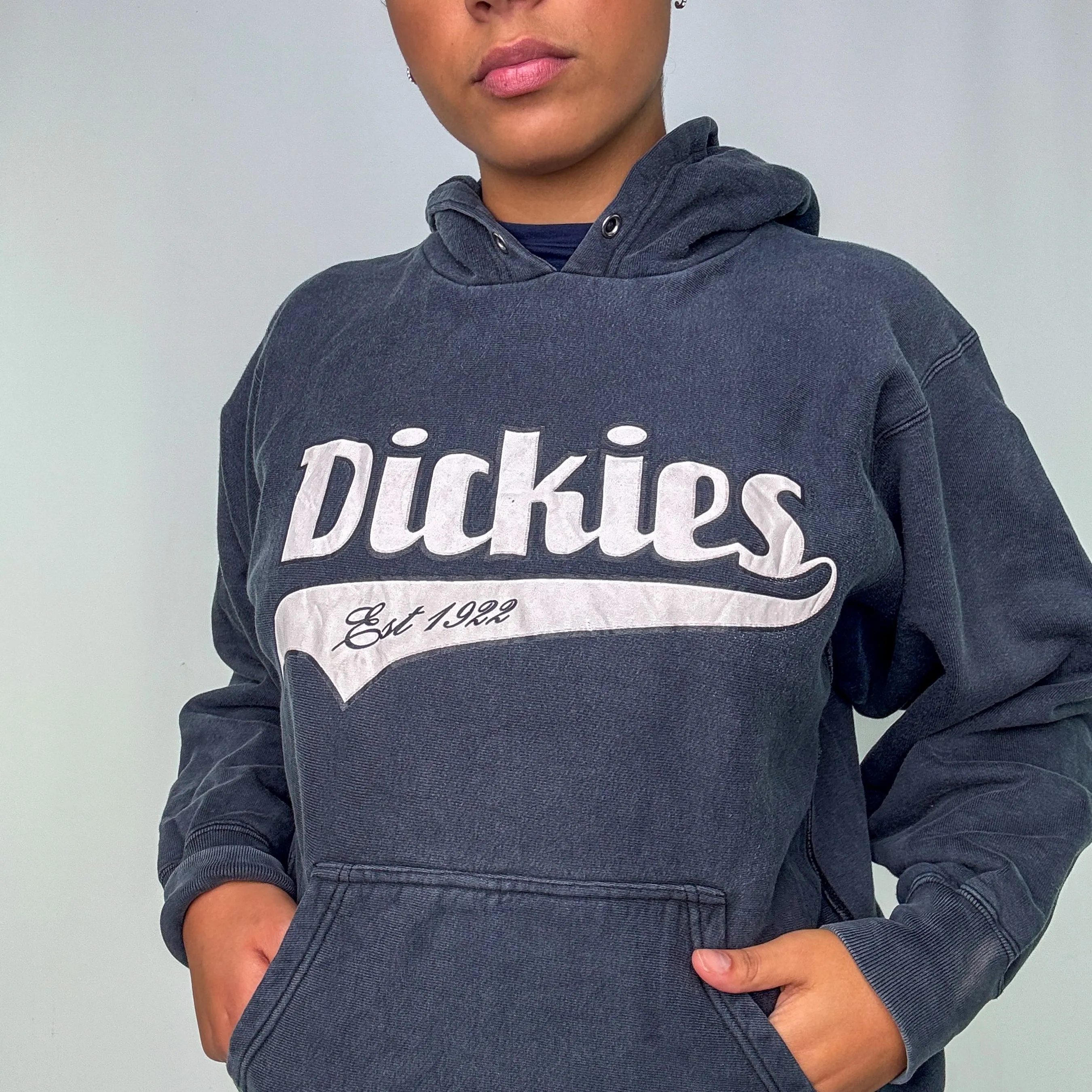 Navy Blue 90s Dickies Hoodie (M)