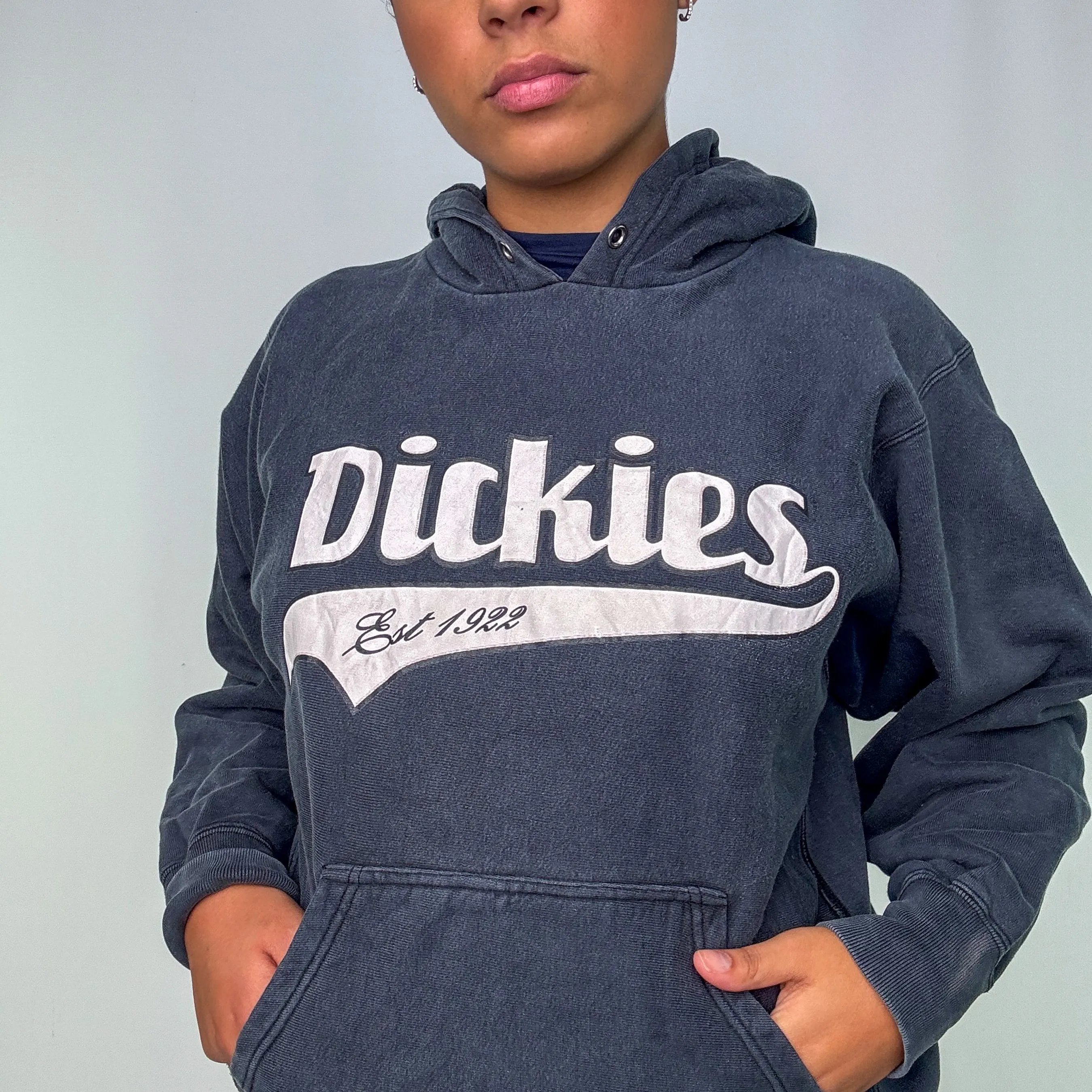 Navy Blue 90s Dickies Hoodie (M)