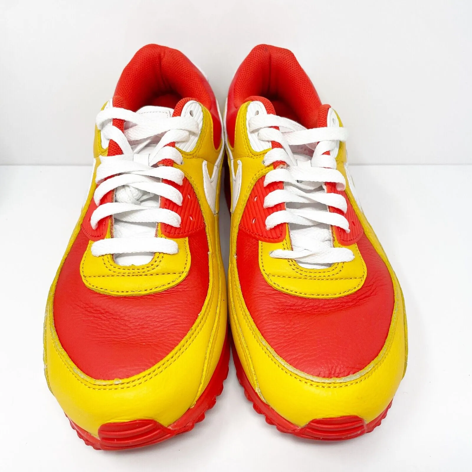 Nike Mens Air Max 90 D07430-900 Red Casual Shoes Sneakers Size 12