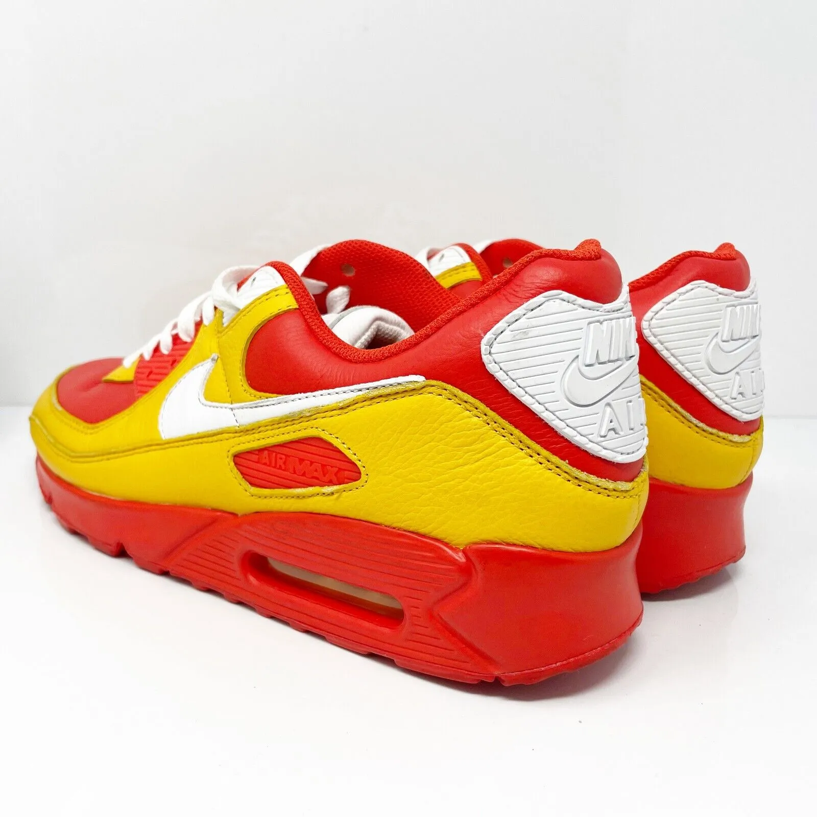 Nike Mens Air Max 90 D07430-900 Red Casual Shoes Sneakers Size 12