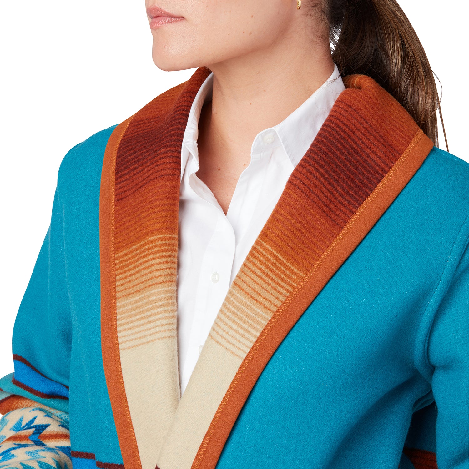 Pagosa Springs Wrap Coat :: Blue