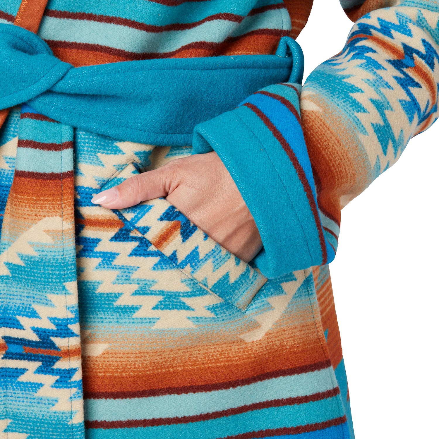 Pagosa Springs Wrap Coat :: Blue