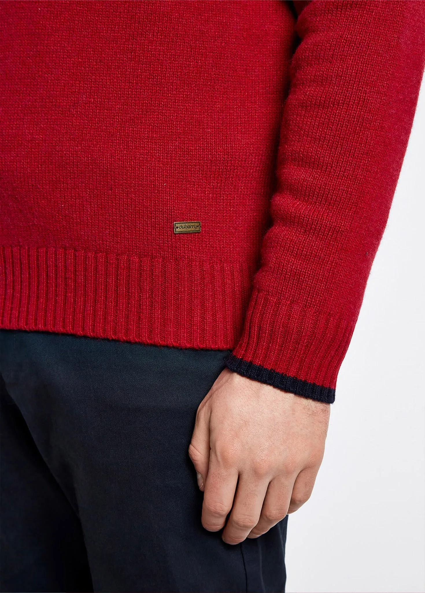 Parkplace Button Neck Sweater - Cardinal