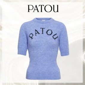 PATOU  |Plain Logo V-neck & Crew neck