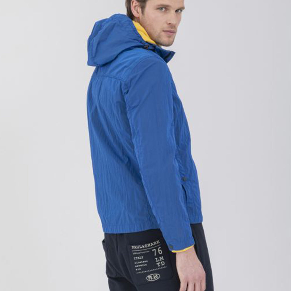 Paul & Shark - Garment Dyed ECONYL Nylon Jacket in Blue