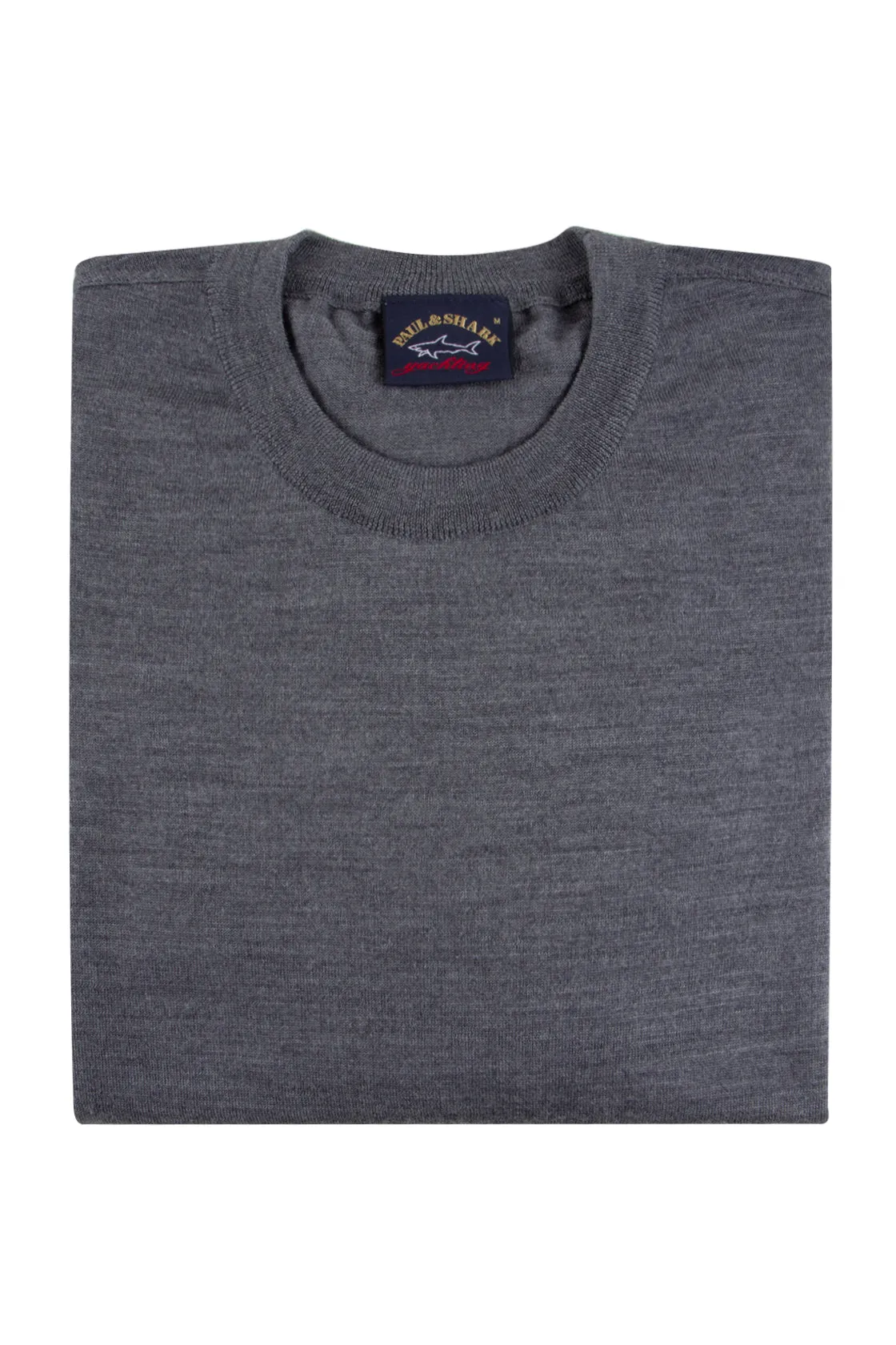 Paul & Shark Wool Crew Sweater Grey