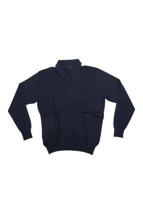 Paul & Shark Wool Polo Sweater Navy