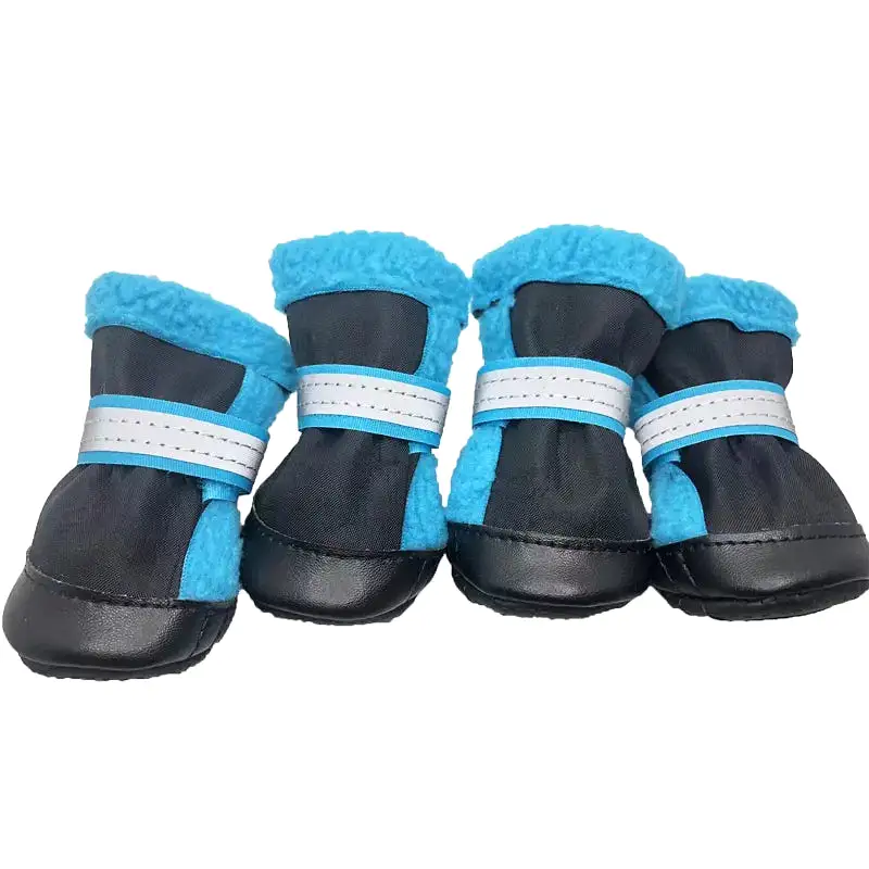 Pet Shoes For Small Dogs Reflective Non Slip Wear Resistant Winter Warm Boots For Bichon Corgi Chihuahua York Teddy Soft-soled