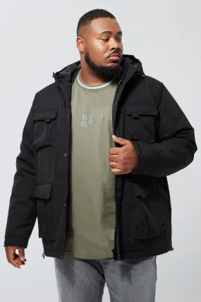 Plus 3d Pocket Smart Hooded Parka