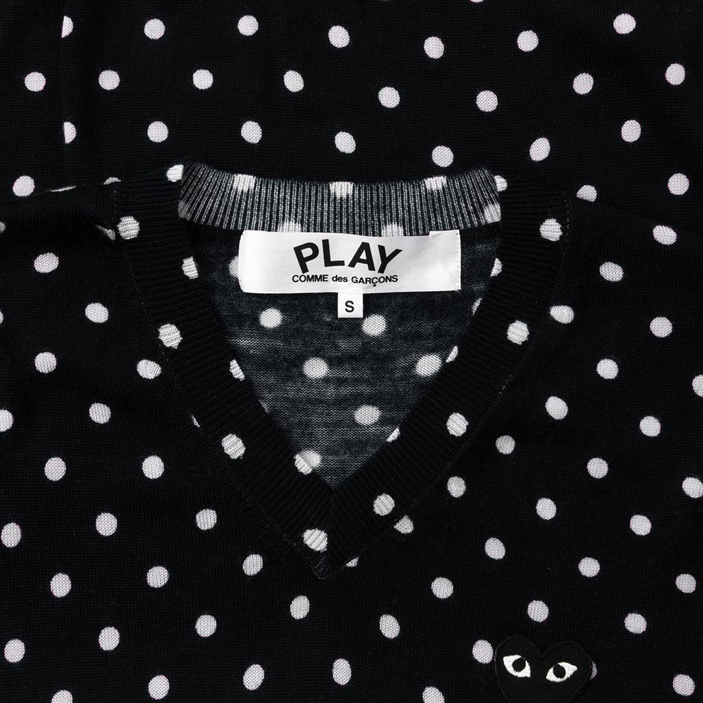 Polka Dot Sweater - Black