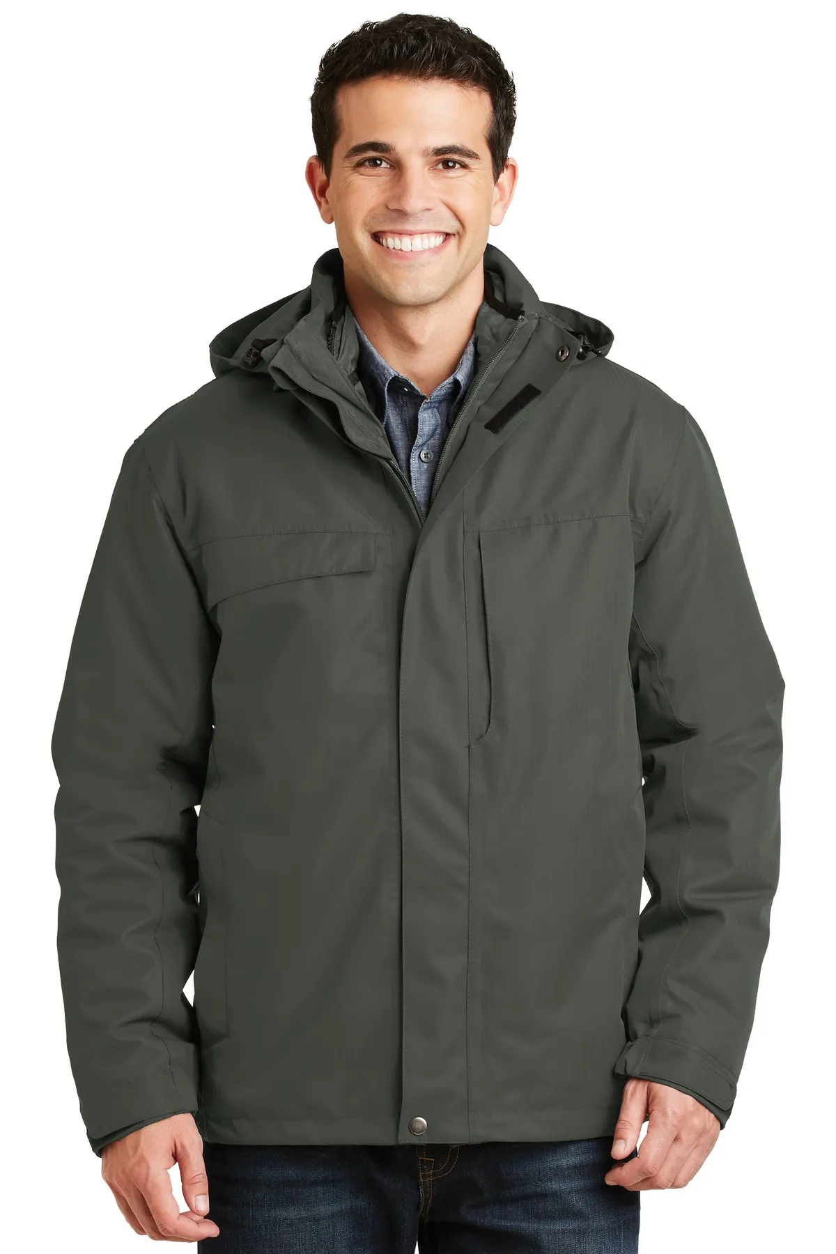 Port Authority Herringbone 3 in 1 Parka J302 SKU: J302