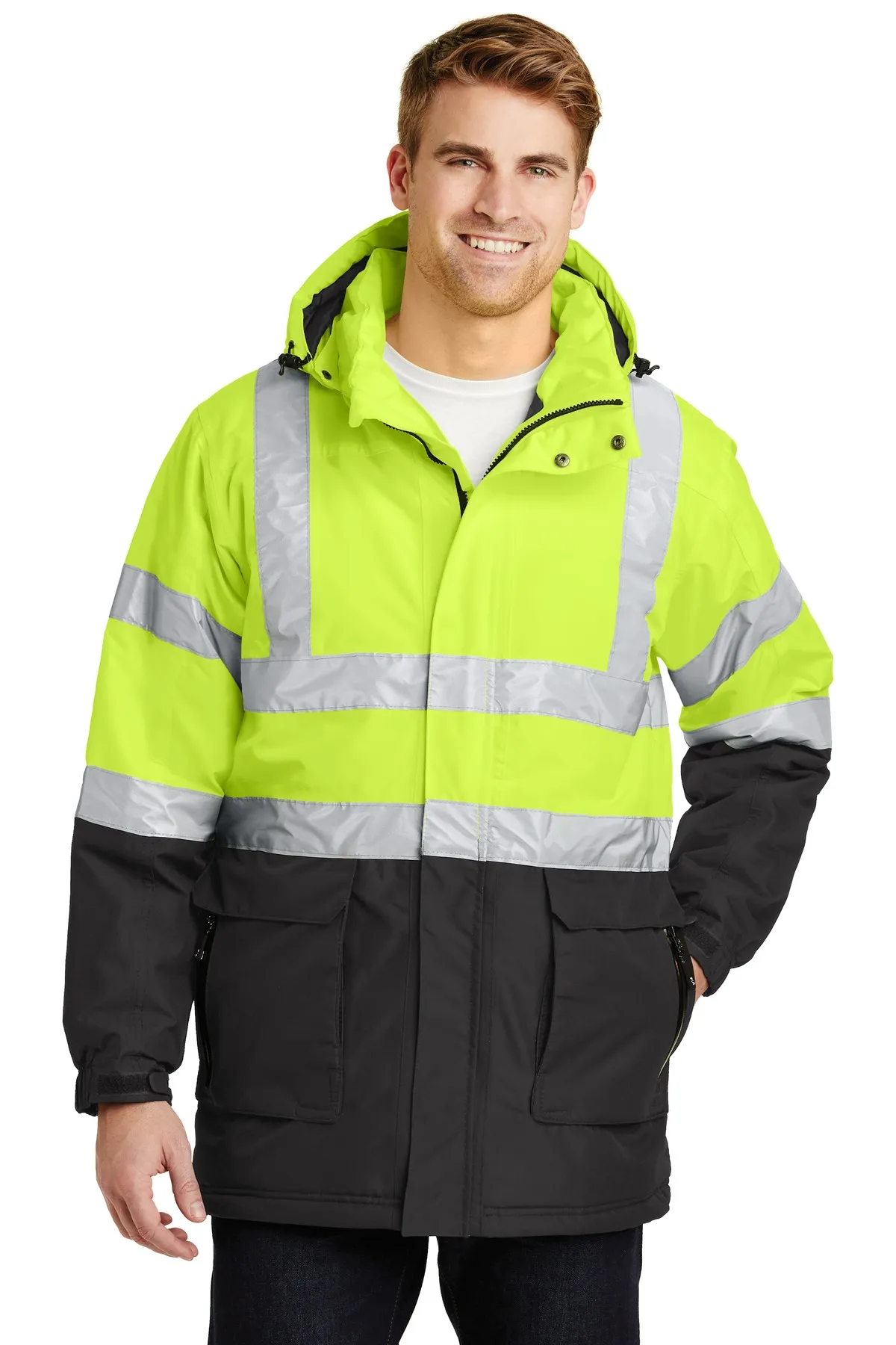 Port Authority J799S ANSI 107 Class 3 Safety Heavyweight Parka