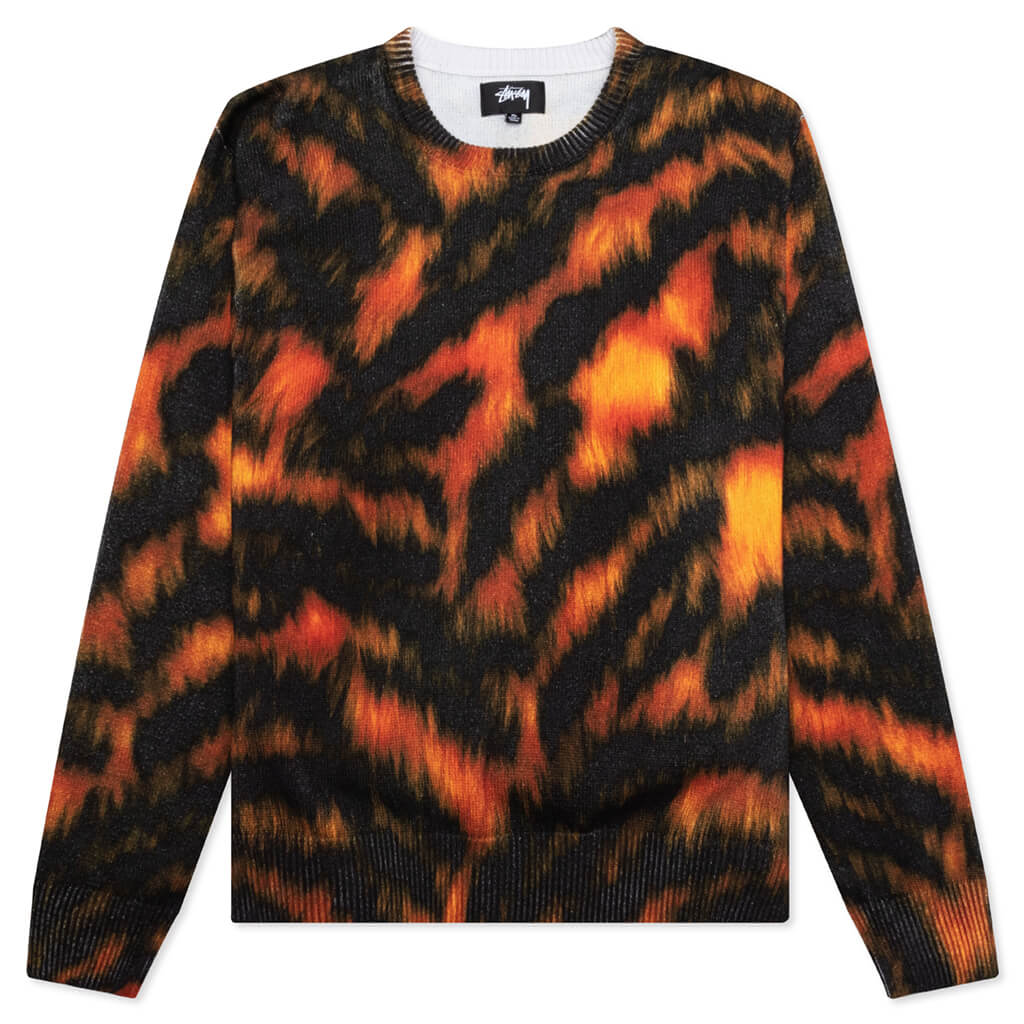 Printed Fur Sweater - Tiger