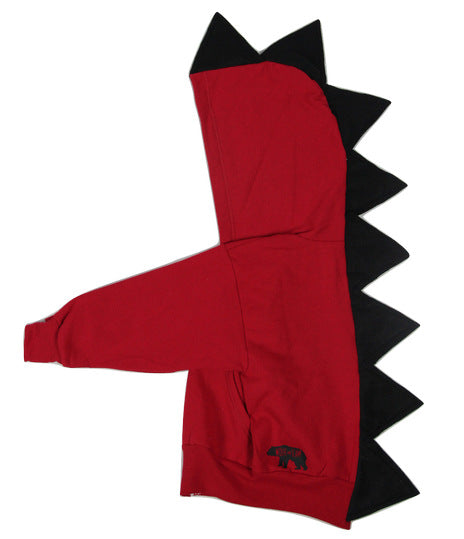 Red & Black Dino Hoodie - Fireball