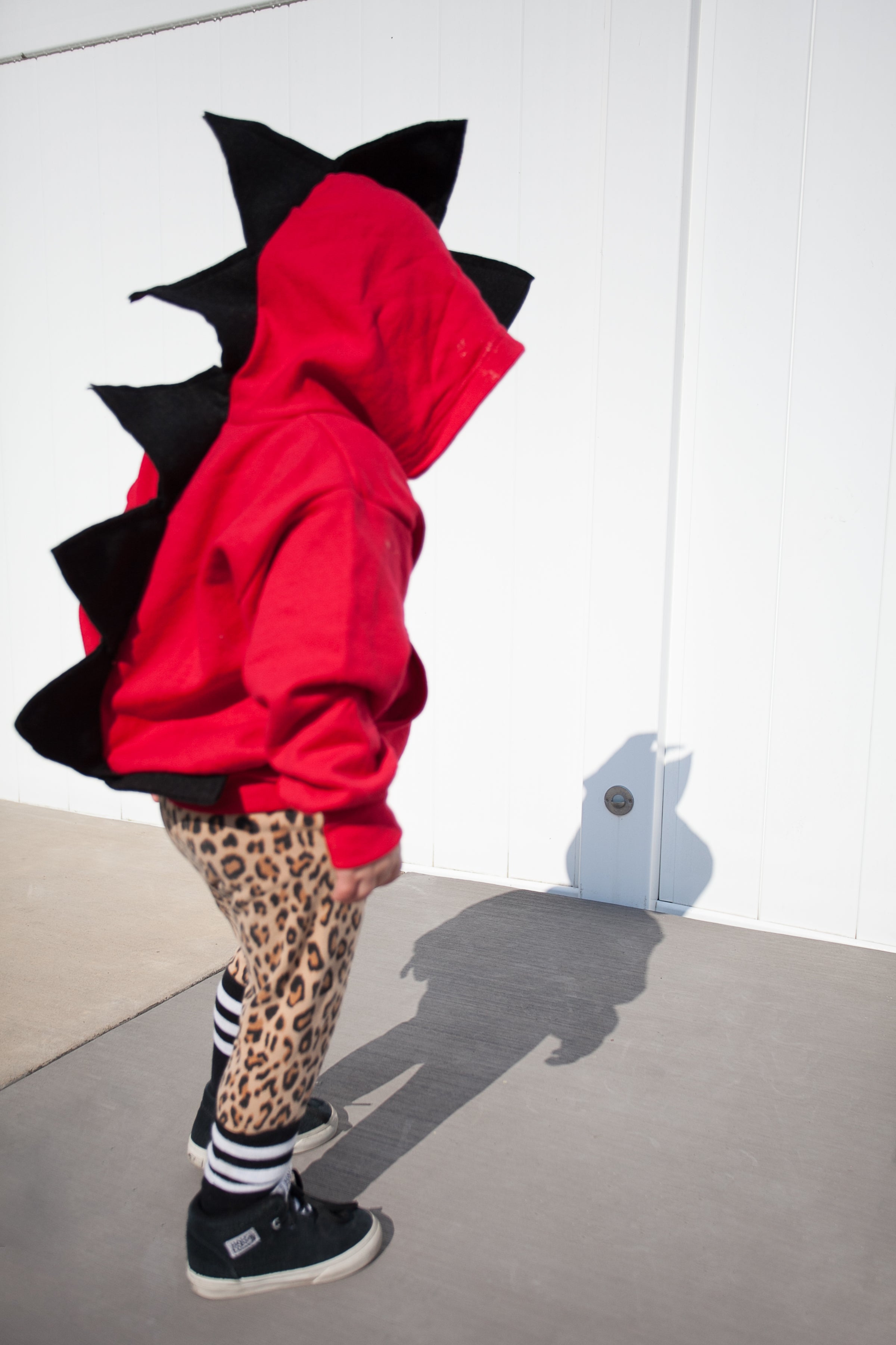 Red & Black Dino Hoodie - Fireball