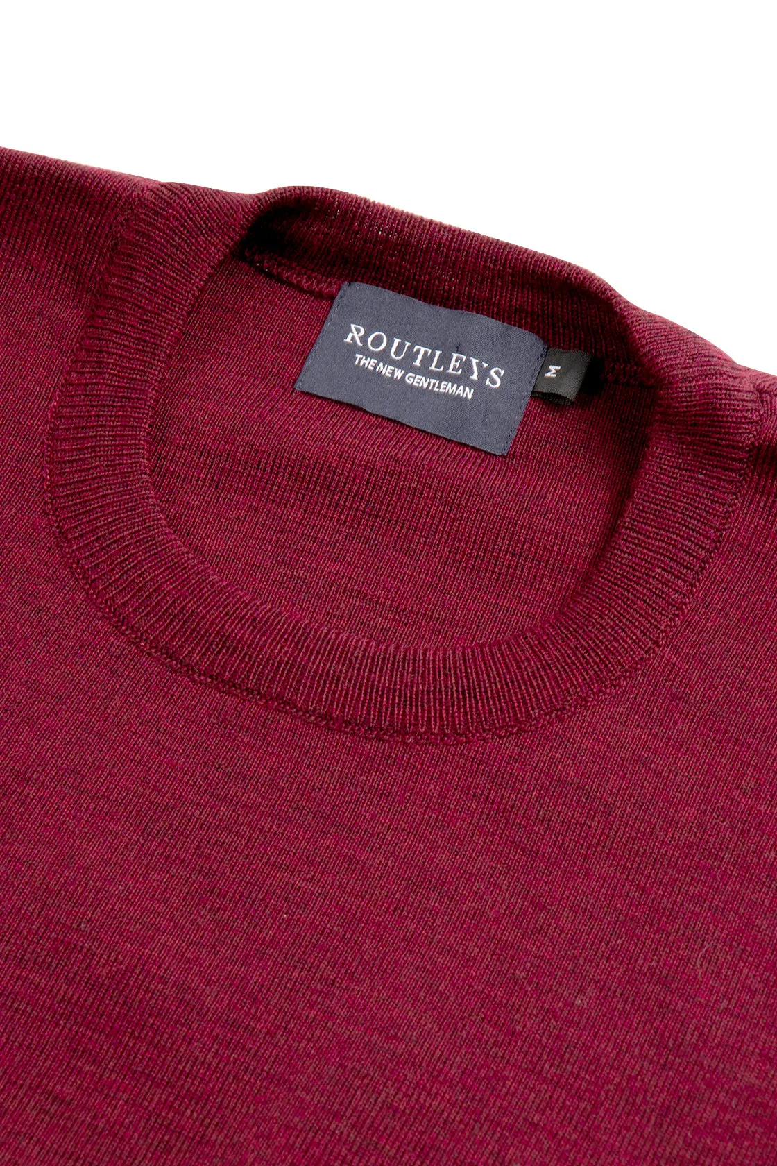 Routleys Merino Crew Neck Sweater Berry