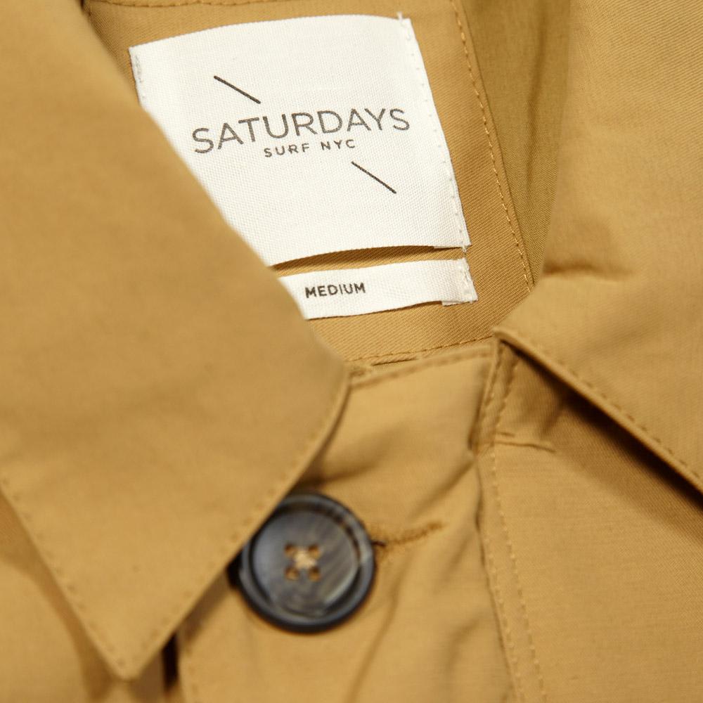 Saturdays Maurice Trench Coat Khaki