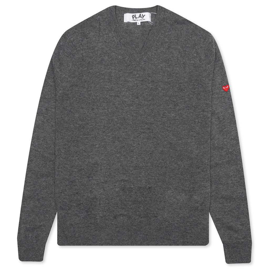 Small Heart Sweater - Grey