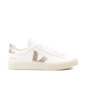 Sneakers Veja donna CP05034 Campo chromefree bianca platino